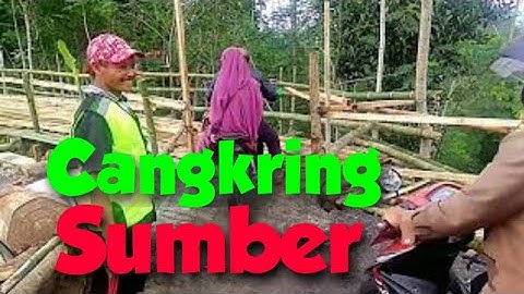 Kondisi Jembatan Darurat Dusun Sumber