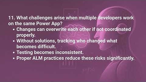 Power Apps Interview questions - APPLICATION LIFECYCLE MANAGEMENT