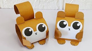 How to make paper Squirrel|paper squirrel easy|squirrel paper crafts
