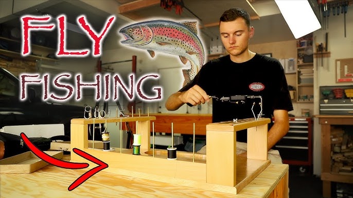 Portable Fly Tying Station - DIY Compact Station for Tying and Storage of  Materials ,Vise & Tools. 