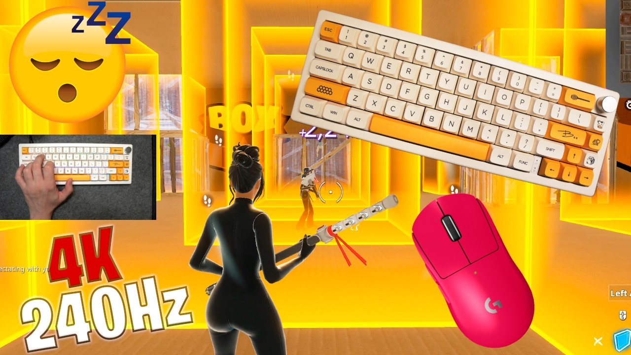 GMK 67 ASMR 😴  Box Fight Gameplay 📦 Satisfying Keyboard Fortnite 4K 240 FPS 🏆