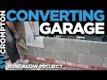 Bungalow Project, Converting Garage Door to Window