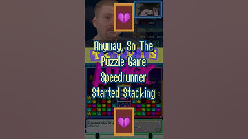 Anyway, So The Puzzle Game Speedrunner Started Stacking [Tetris Attack]