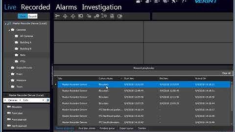 VMS TechTips Show Recent Playbacks in VMS Review