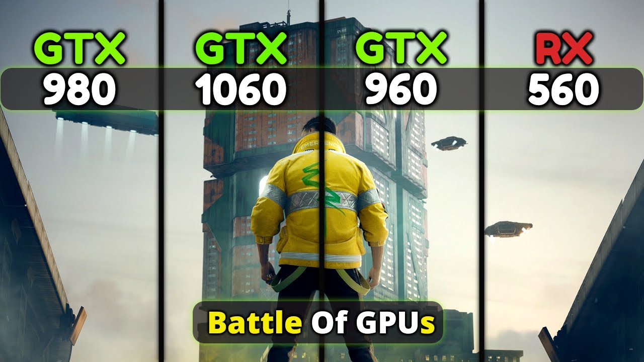 RX 560 4GB vs GTX 960 vs GTX 1060 3GB vs GTX 980 4GB | Battle Of Nvidia & AMD GPUs - YouTube