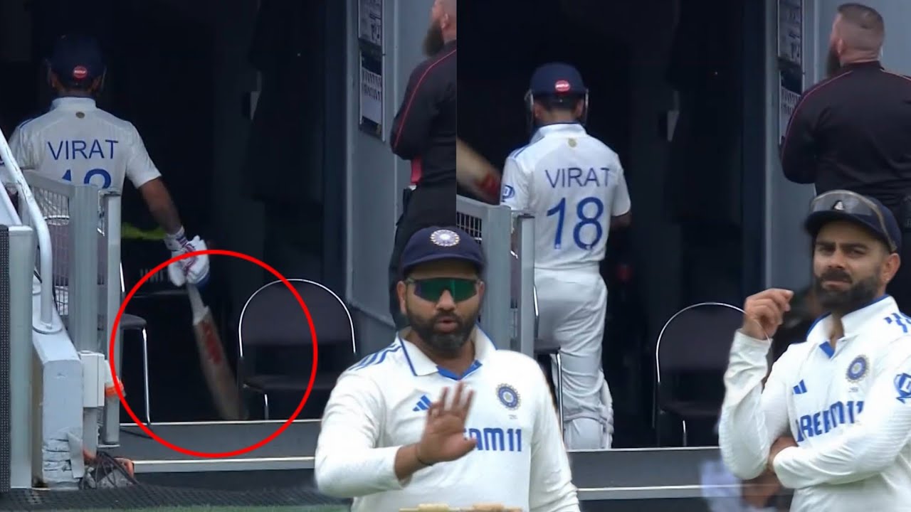 Angry Virat Kohli Breaking Bat After Getting Out Today On The Outside ...