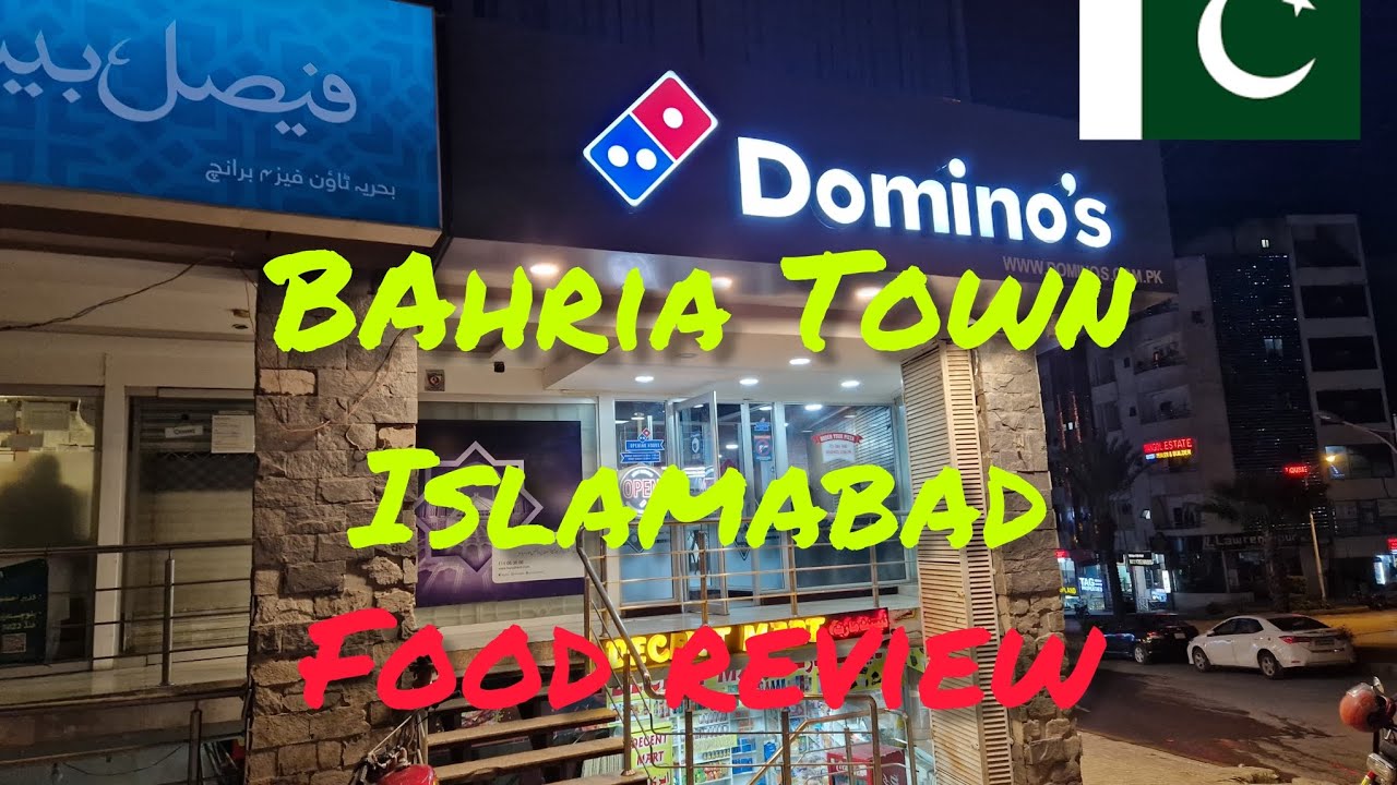 Domino's Bahria Town food review Pakistandominios pizzahut pizza