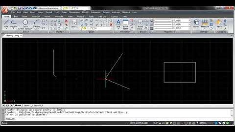 How to use Chamfer  command in ActCAD?