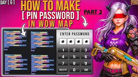 Deel 2 | Hoe maak je een invoerwachtwoord in WOW Map | PUBG Mobile
