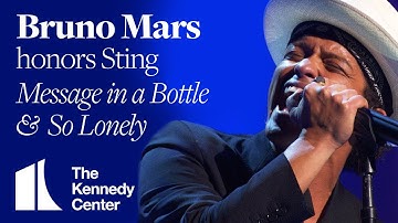 Bruno Mars - "So Lonely," "Message In a Bottle" (Sting Tribute) | 2014 Kennedy Center Honors