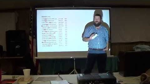 Ancient Hebrew Seminar   Ava, MO    Part 6 of 8