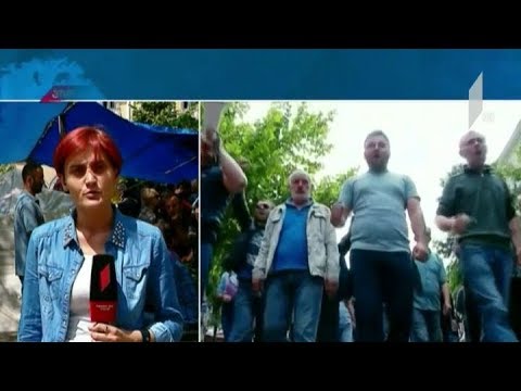 მაღაროელები პროტესტს განაგრძობენ