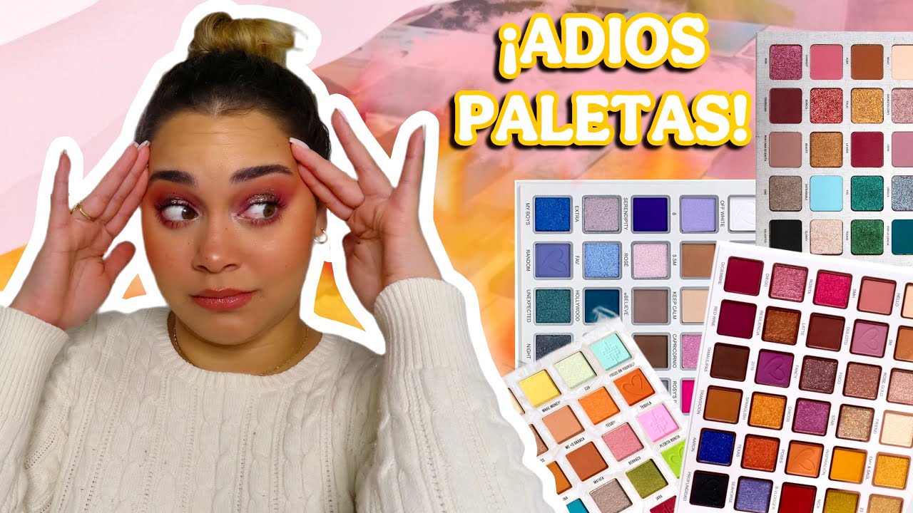DEPURACION EXTREMA DE PALETAS DE OJOS 🎨 WHO IS SHE CON LAS PALETAS FRÍAS? 🧐