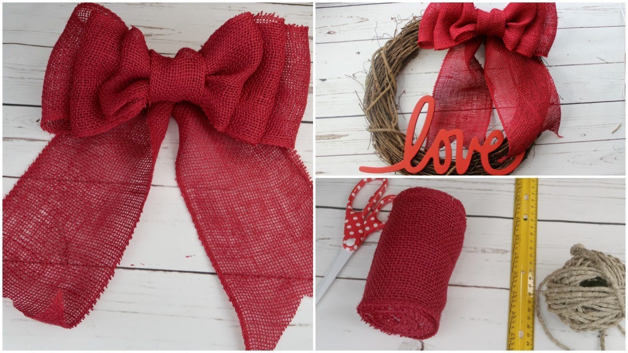 Easy Way to Make a Burlap Bow - Single Girl's DIY