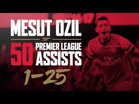 ALL of Mesut Ozil's 50 Premier League assists - part one