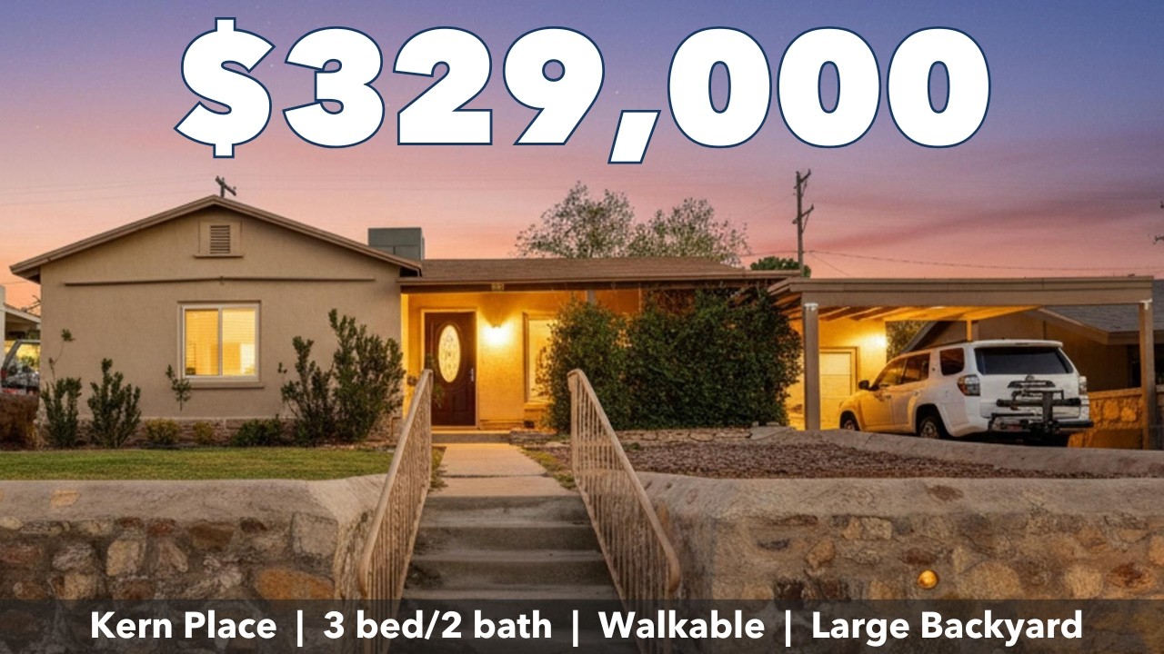 Прохождение дома 3324 N Stanton | Дом на продажу в районе Керн-Плейс в Эль-Пасо, Техас