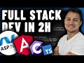 Learn full stack web development in 2 hours aspnet  angular