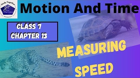 Measuring Speed | Motion and Time Class 7 Science | Activity 13.3