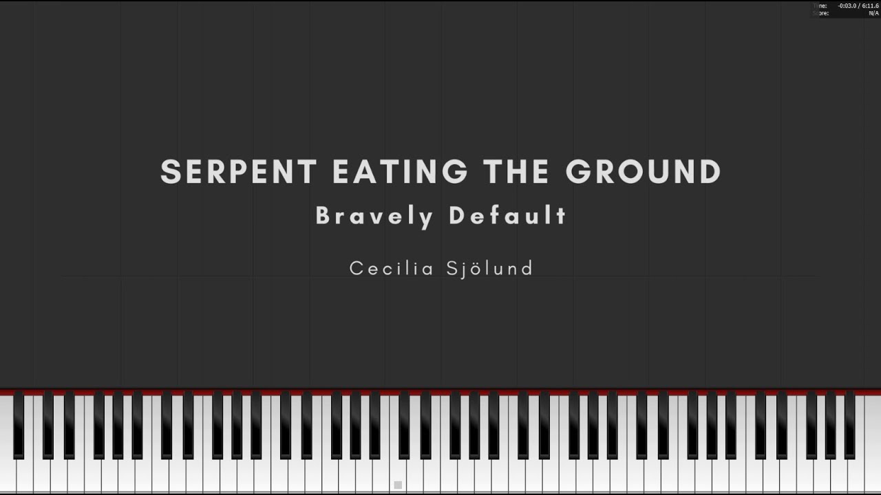 Serpent Eating the Ground (Bravely Default Final Boss Soundtrack) [PIANO TUTORIAL + SHEET MUSIC]