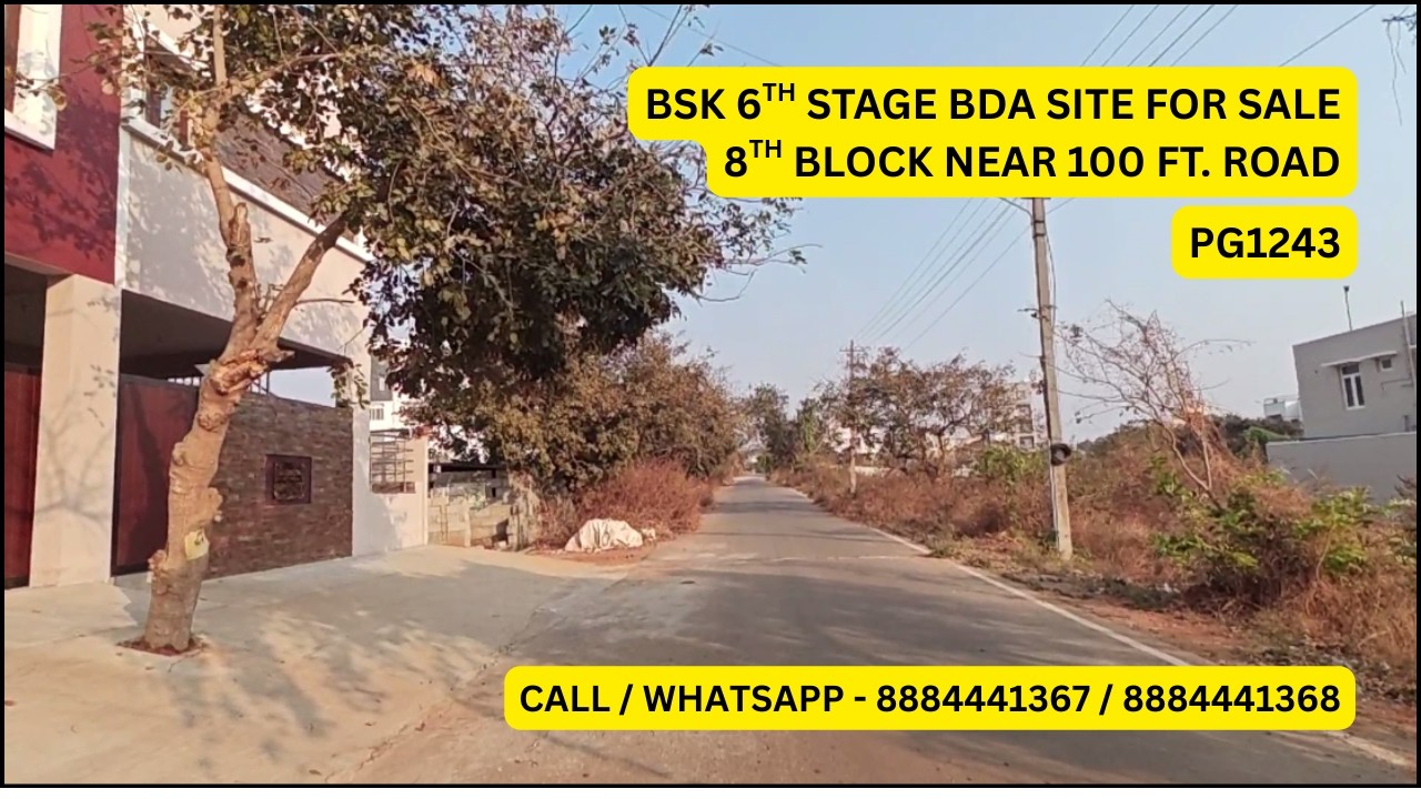 BDA Site for Sale BSK 6th Stage near 100 ft Road | The Property Guru | 8884441368 | PG1243