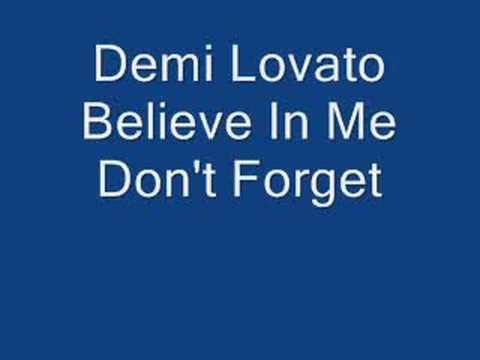 Demi Lovato: Believe In Me (HQ) and Lyrics.