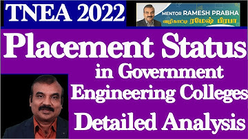 Good Placement in Government Engineering Colleges TNEA 2022 |Detailed Analysis| Mentor Ramesh Prabha