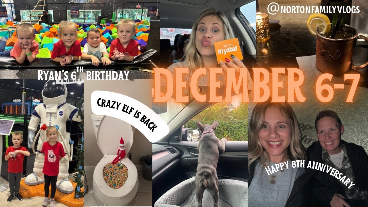 Weekend Vlog 44 ❤️🎄🎊 Ryan’s 6th birthday, our 8th anniversary and the ELF is back 