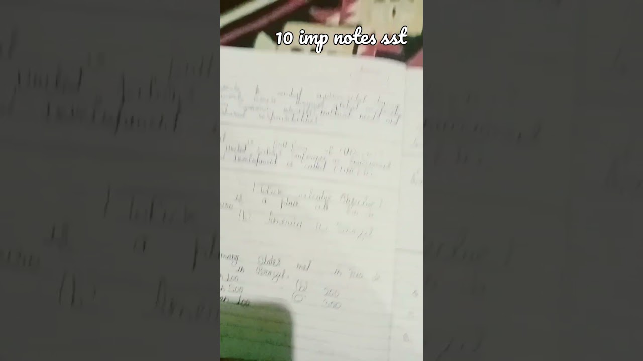 10 class imp notes sst social science 
