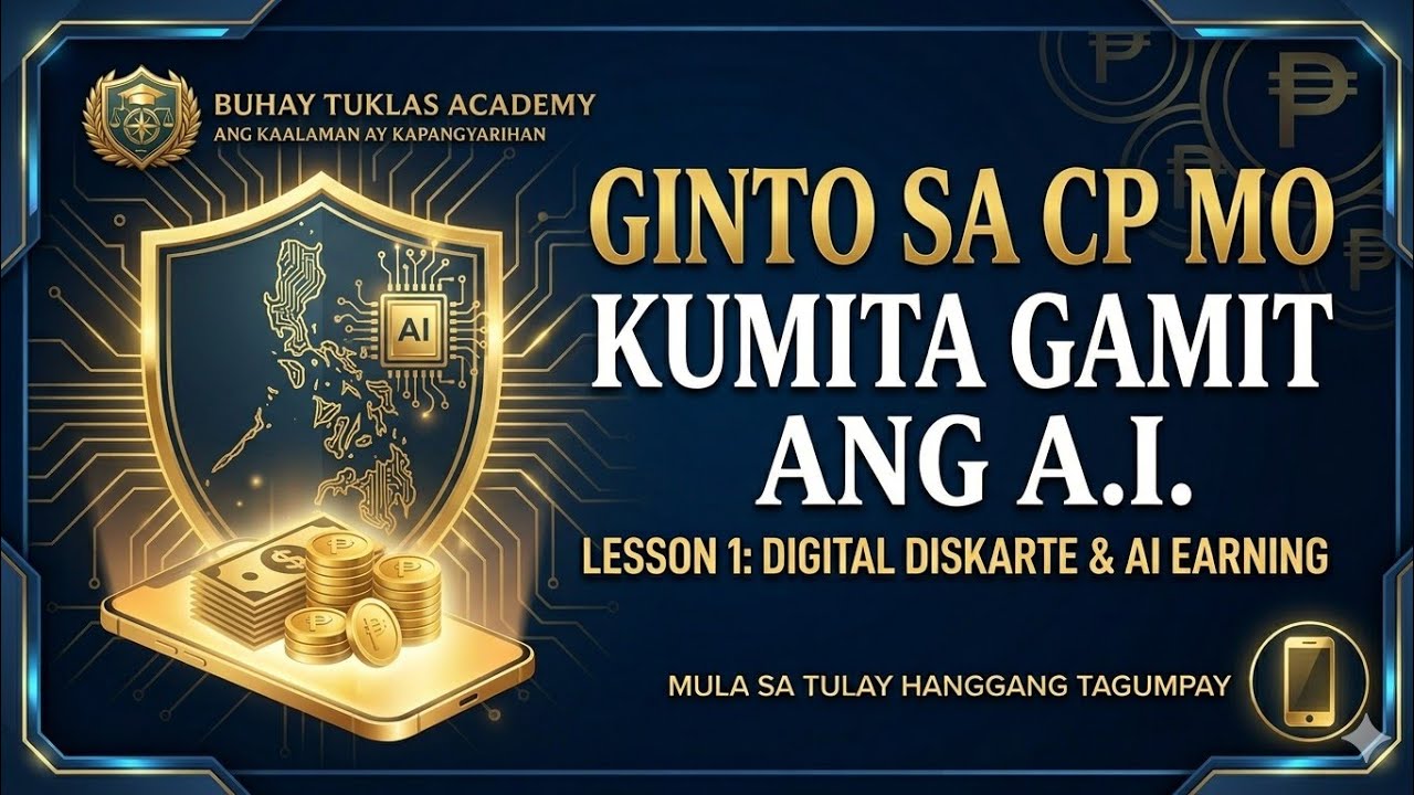 ​📱 ANG GINTO SA IYONG CELLPHONE: Paano Kumita Gamit ang AI? (Lesson 1)