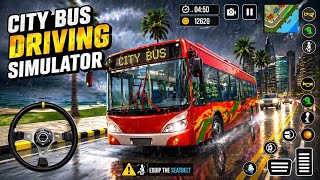 Симулятор городского автобуса 🚍 Вождение синего автобуса | Избегайте штрафов полиции и безопасно ... screenshot 2