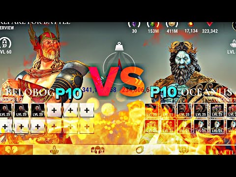 SOLO BELOBOG P10🔥vs❄️OCEANUS P10- X FACTOR - Max resists - Dawn of Titans
