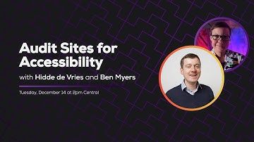 Audit Sites for Accessibility (with Hidde de Vries) | Some Antics