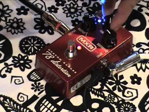 MXR Custom Badass 78 Distortion guitar effects pedal demo