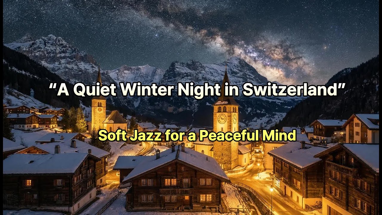 Winter Jazz in the Quiet Swiss Countryside l Soft Piano Jazz for Focus, Relaxation & Deep Thought l