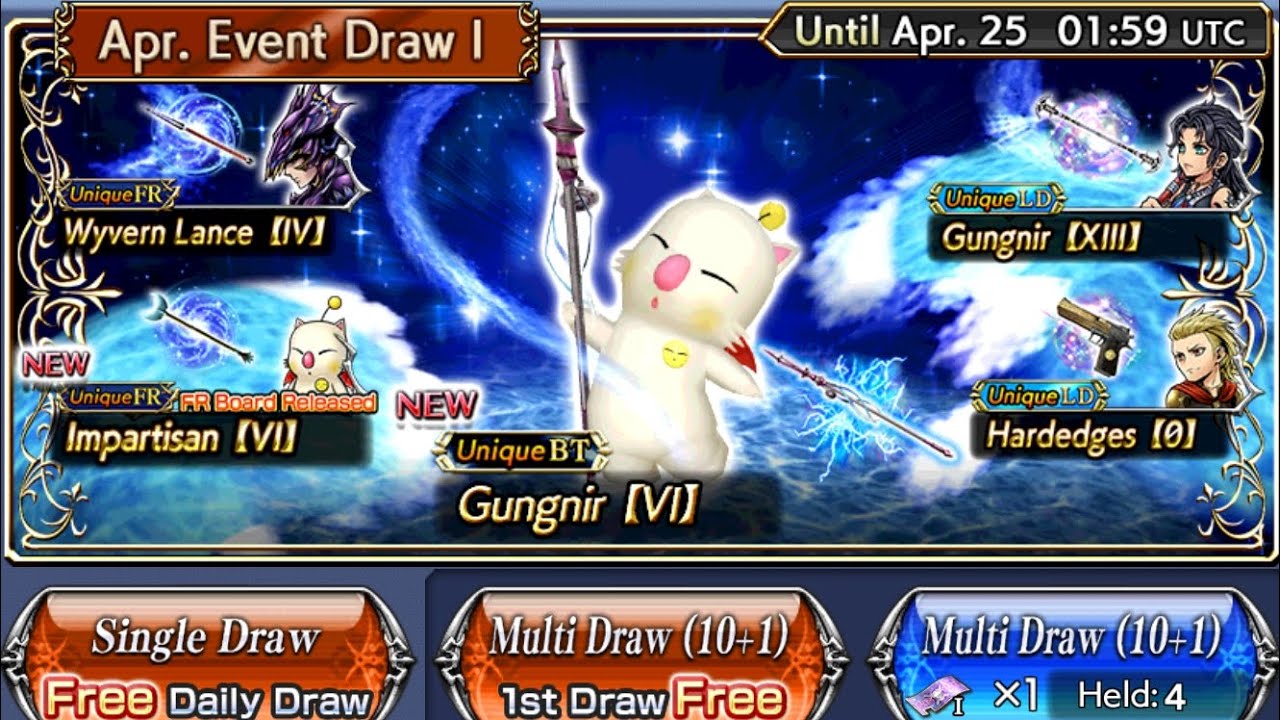 Mog FR BT Free Multi-draw + tickets! [DFFOO GL]
