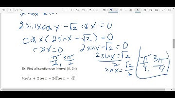 Precalculus 5.3 Solving Trig Equations