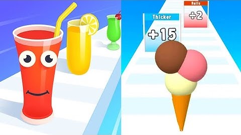Ice Cream Rush vs Juice Run 🍦🧃 | Funny Mobile Game Battle 2025 😂🔥 | Trending Shorts