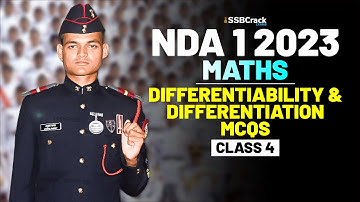 NDA 1 2023 Exam Maths 100 Days Crash Course - Differentiability & Differentiation - Class 4