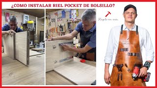 ¿Como instalar riel Pocket de bolsillo?