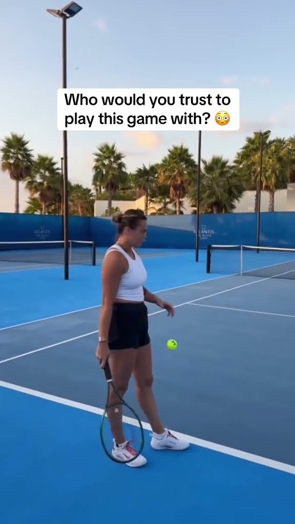Aryna Sabalenka cleared it ? (via @ArynaSabalenka/TT)