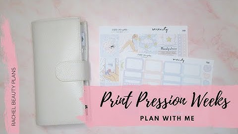 Print Pression Weeks Plan With Me 2nd - 8th August | RachelBeautyPlans