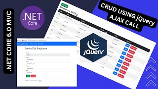 ASP.NET Core MVC CRUD Operations using jQuery ajax call (Entity Framework Core + Client validation)