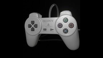 Playstation 1 Controller 3D Model