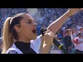 Pia toscano sings the national anthem  la dodgers vs sf giants  32918