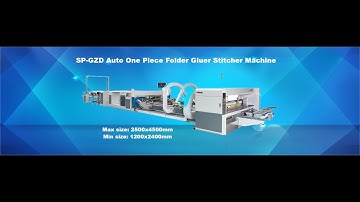 Automatic  Folder Gluer Stitcher Machine, jumbo size