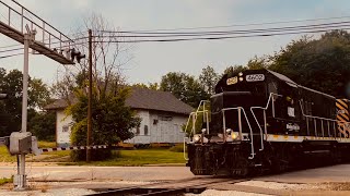 GP9R # 4602 Leads WE 663 at Kent Feed and Supply