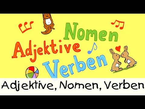 💡 Adjektive, Nomen, Verben || Kinderlieder zum Lernen