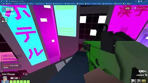 Playing Krunker.io (Run N Gun)