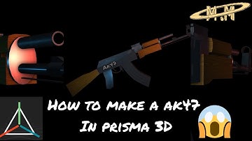 How to make ak47 gun in prisma 3D | M.M ANIMATION STUDIO