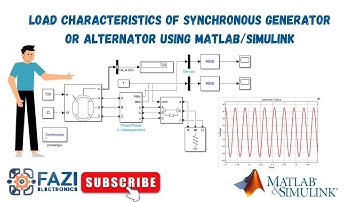 Load Characteristics of Synchronous Generator or Alternator using MATLAB/Simulink | Electric Machine